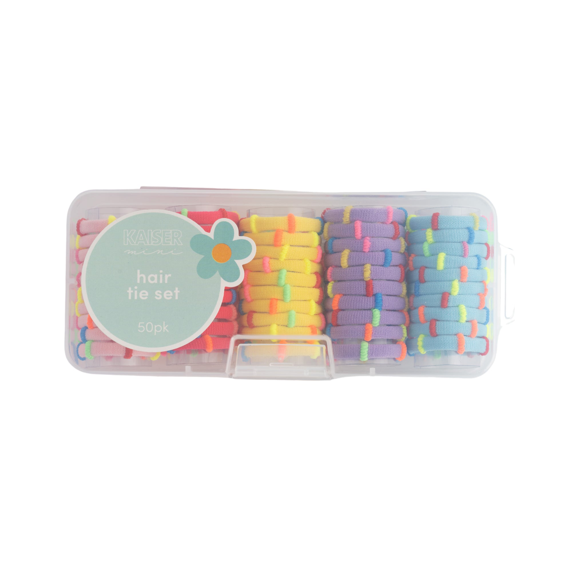 50Pk Hair Tie Set - Brights