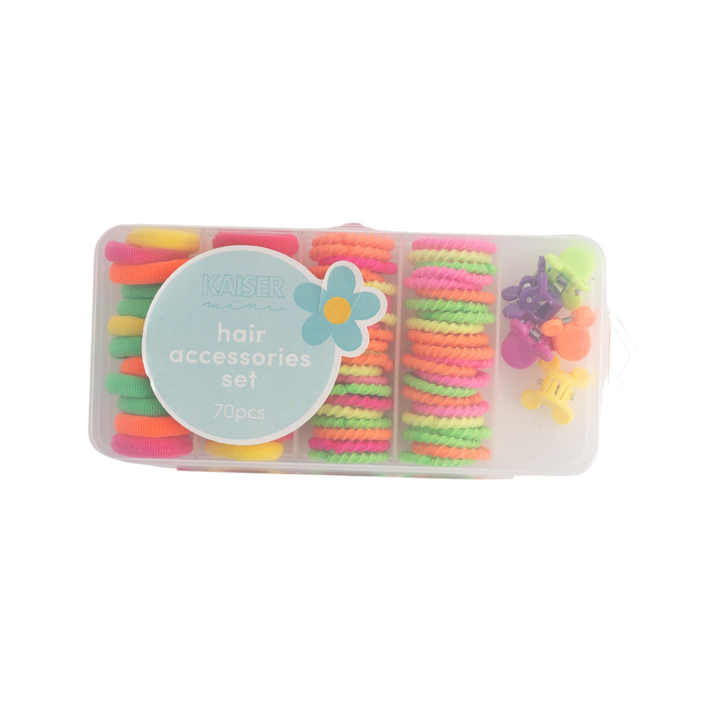 70Pk Hair Accessories Set - Brights