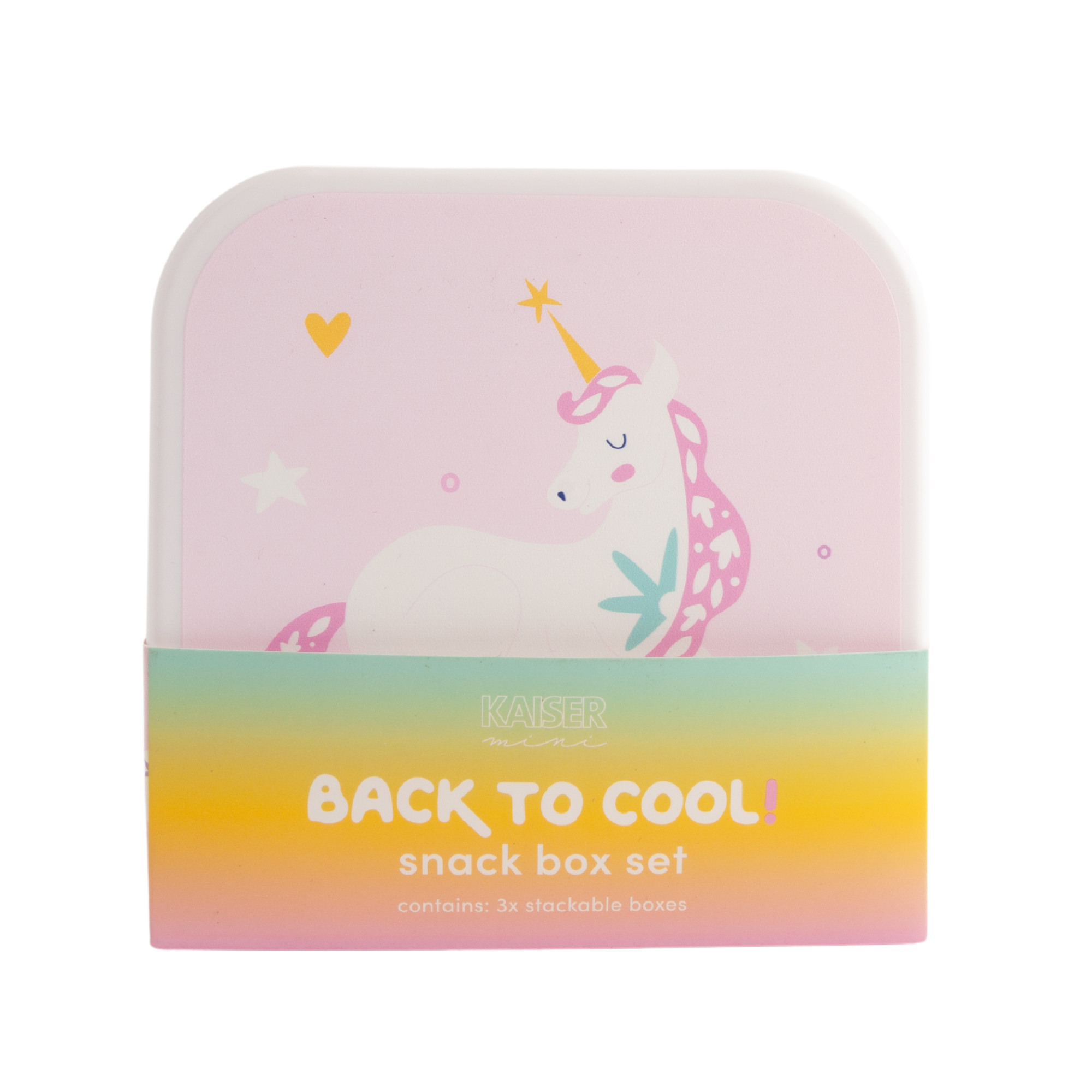 Mini 3pk Snack Box Set - Unicorn Dreams