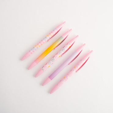 Mini 5pk Printed Pens - Unicorn Dreams