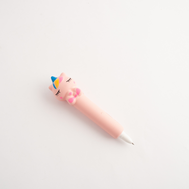 Mini Novelty Pen - Squishy Unicorn Pink