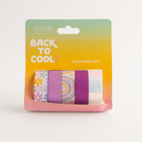 5pk Printed Tape - Rainbows