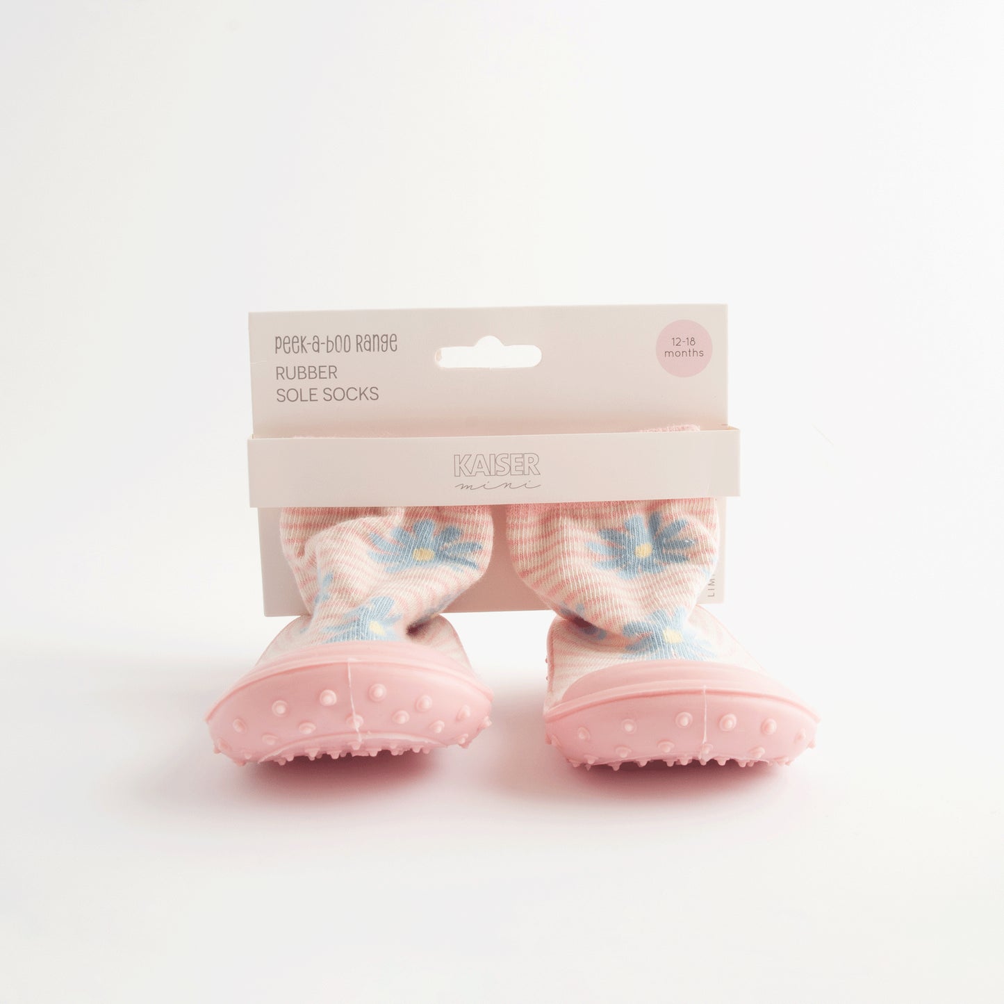 Baby Rubber Socks 12-18mths PB - BLUE BUDS