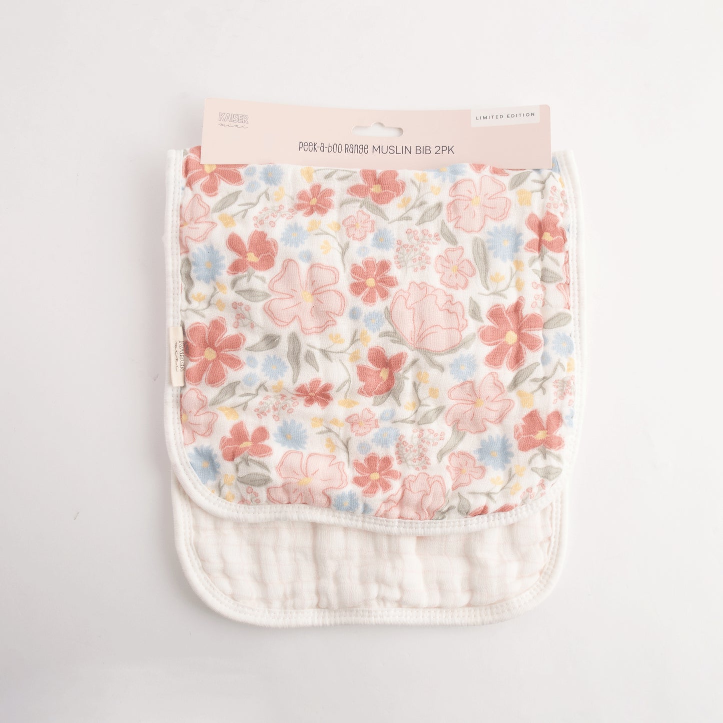 Baby 2pk Muslin Bib PB - PRETTY GARDEN