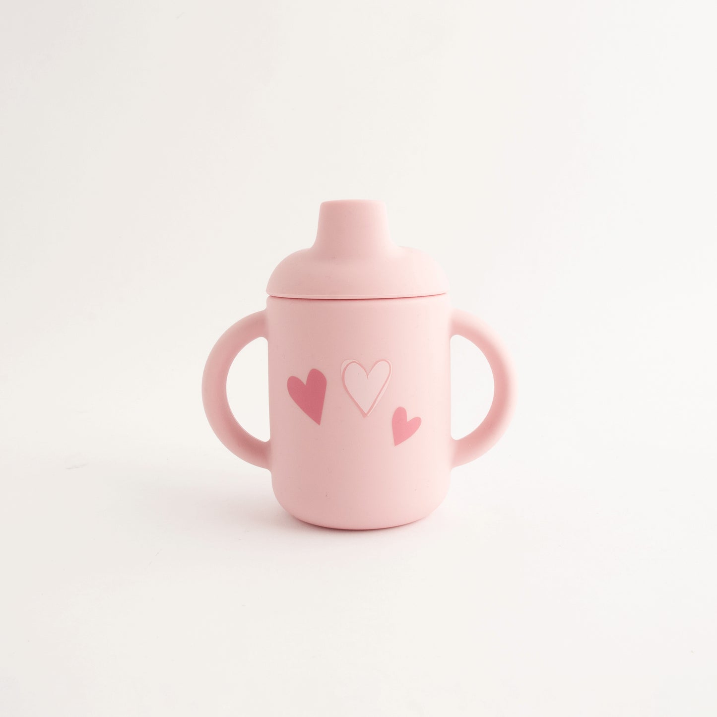 Printed Silicone Sippy Cup PB - HEARTS