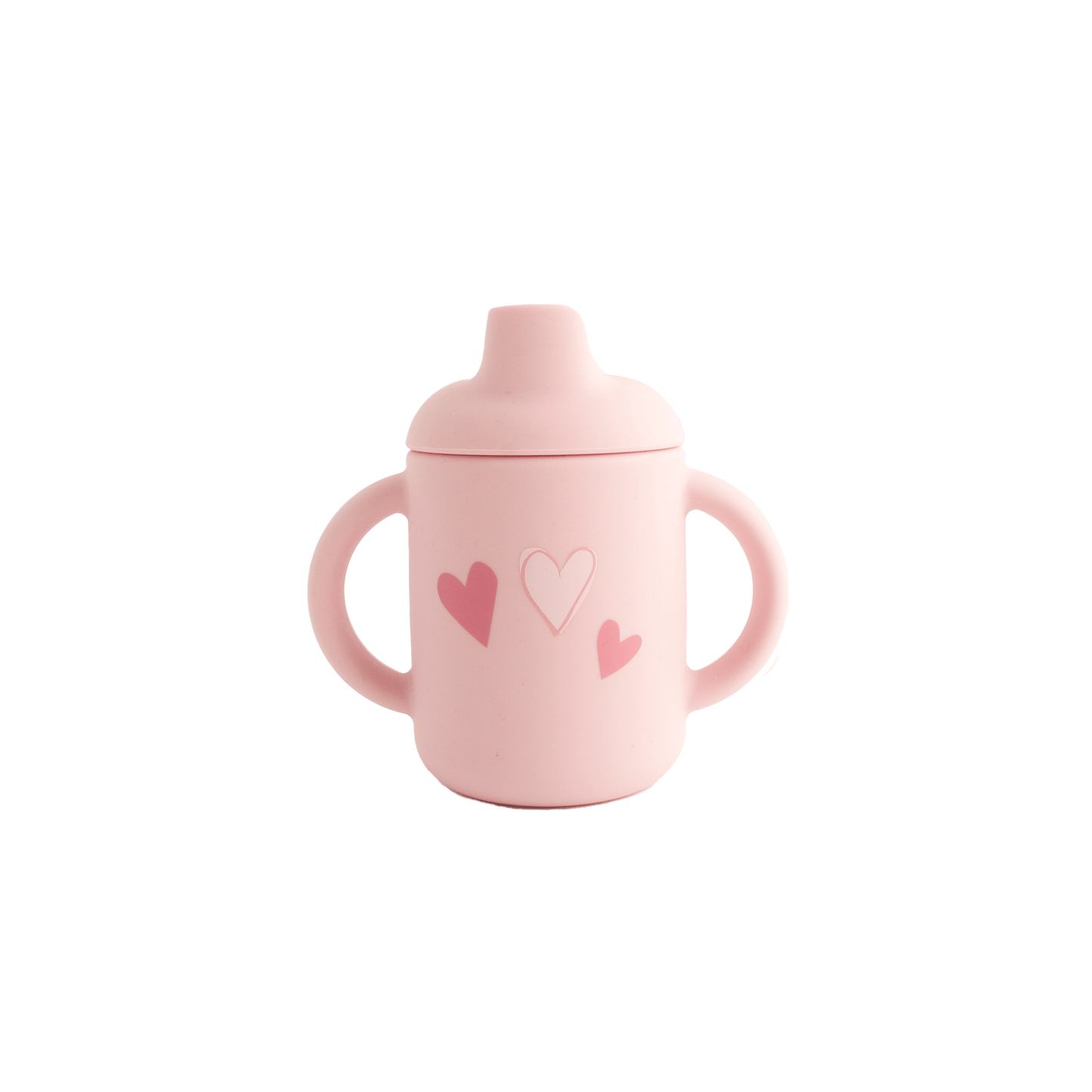 Printed Silicone Sippy Cup PB - HEARTS