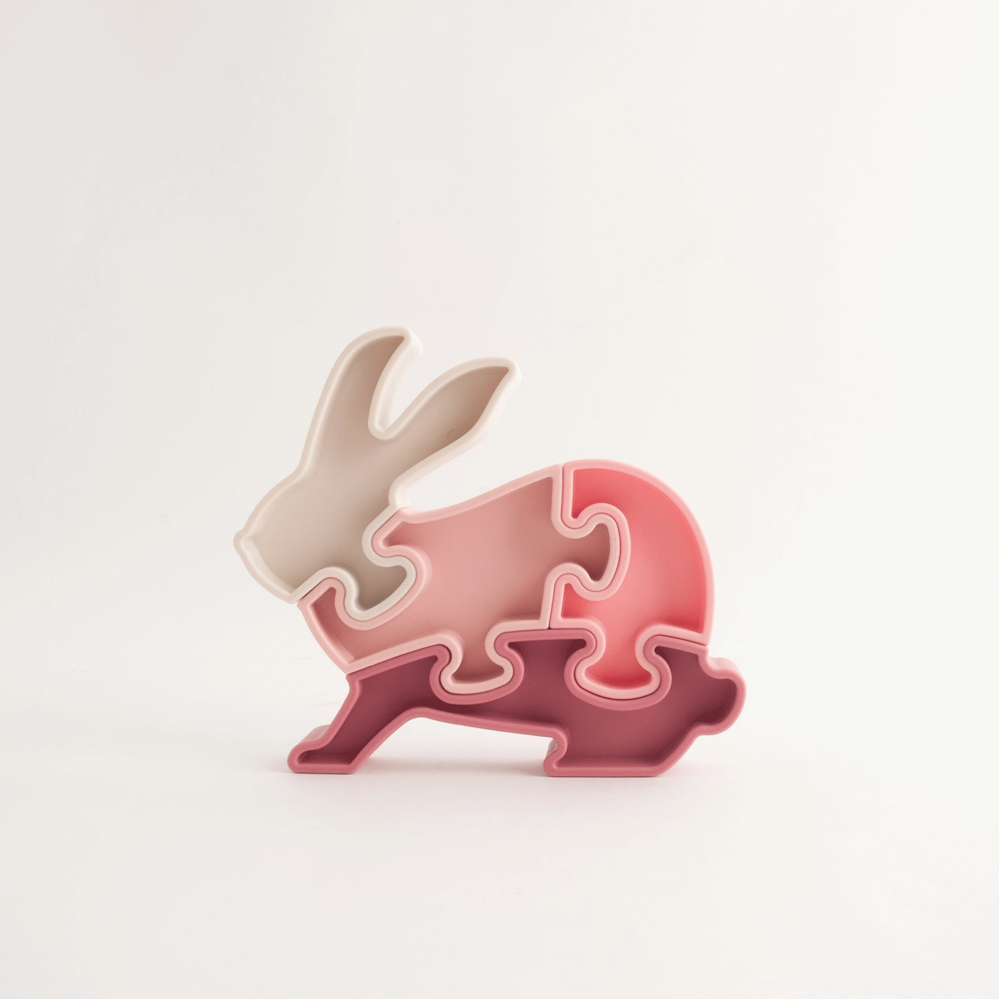 Baby Silicone Bunny Puzzle PB - PINK