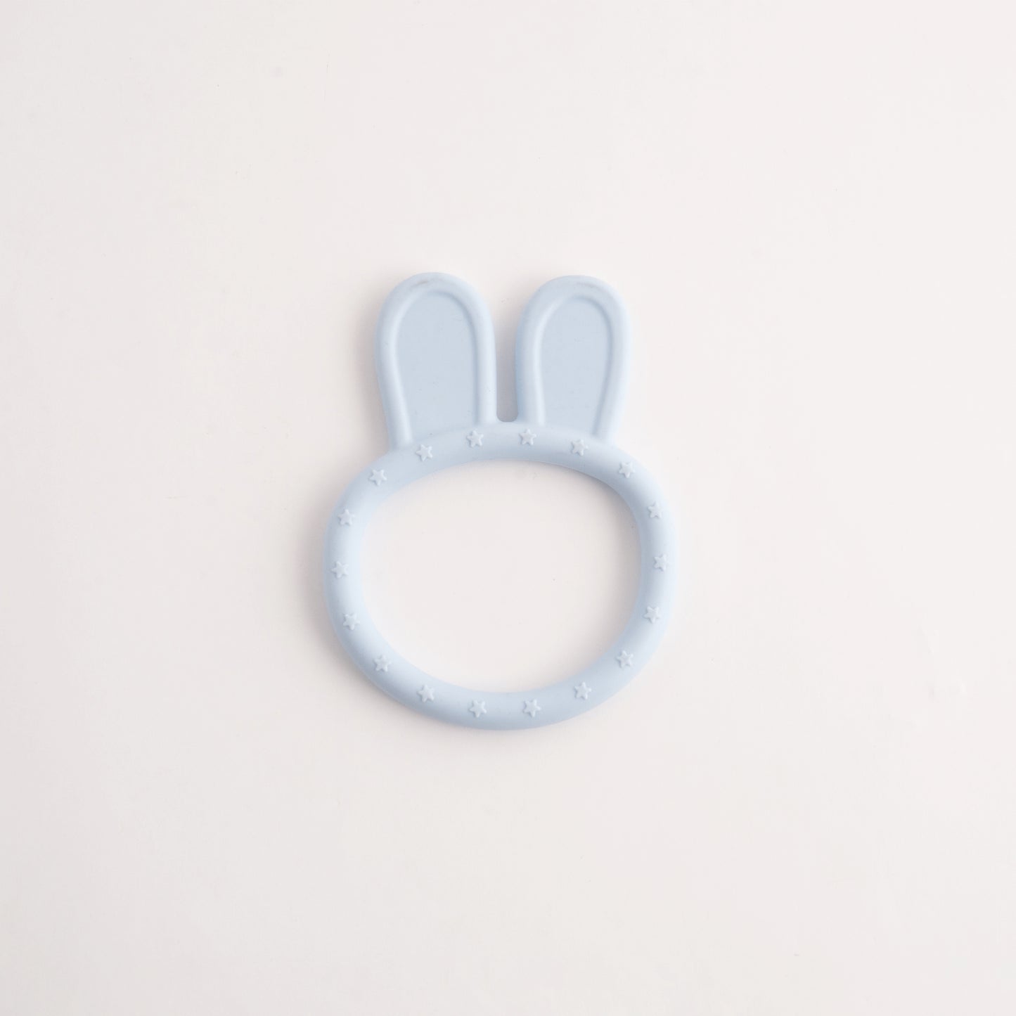 Baby Silicone Bunny Teether PB - PALE BLUE