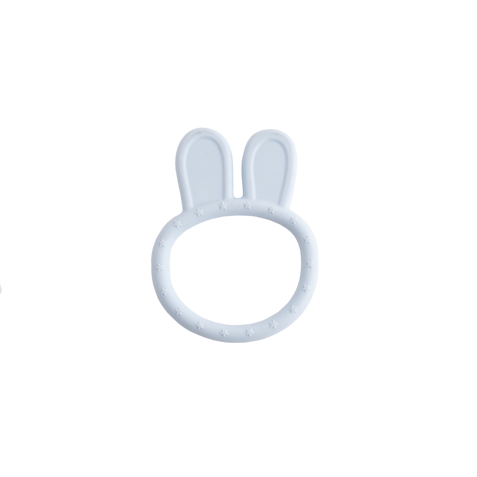 Baby Silicone Bunny Teether PB - PALE BLUE