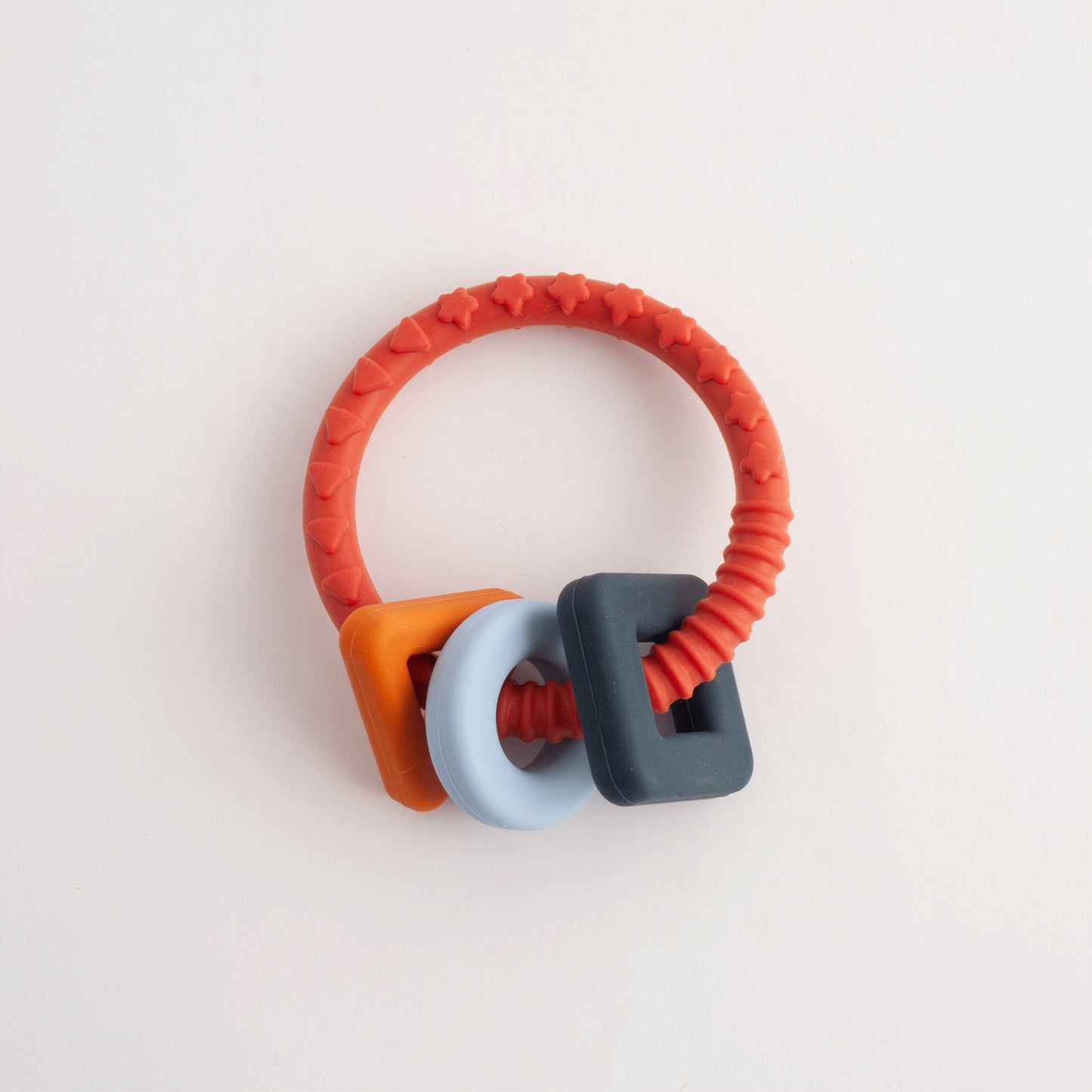 Baby Silicone Shape Teething Ring PB - ORANGE