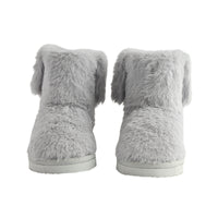 Novelty Slipper Boots Size 5-6 - Grey Bunny