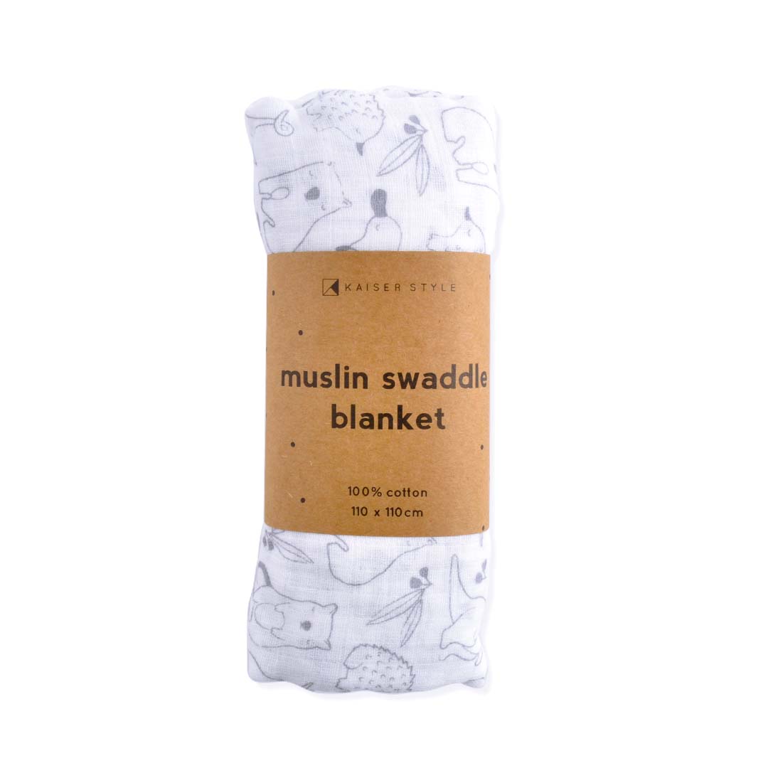 Muslin Swaddle - Baby Animals