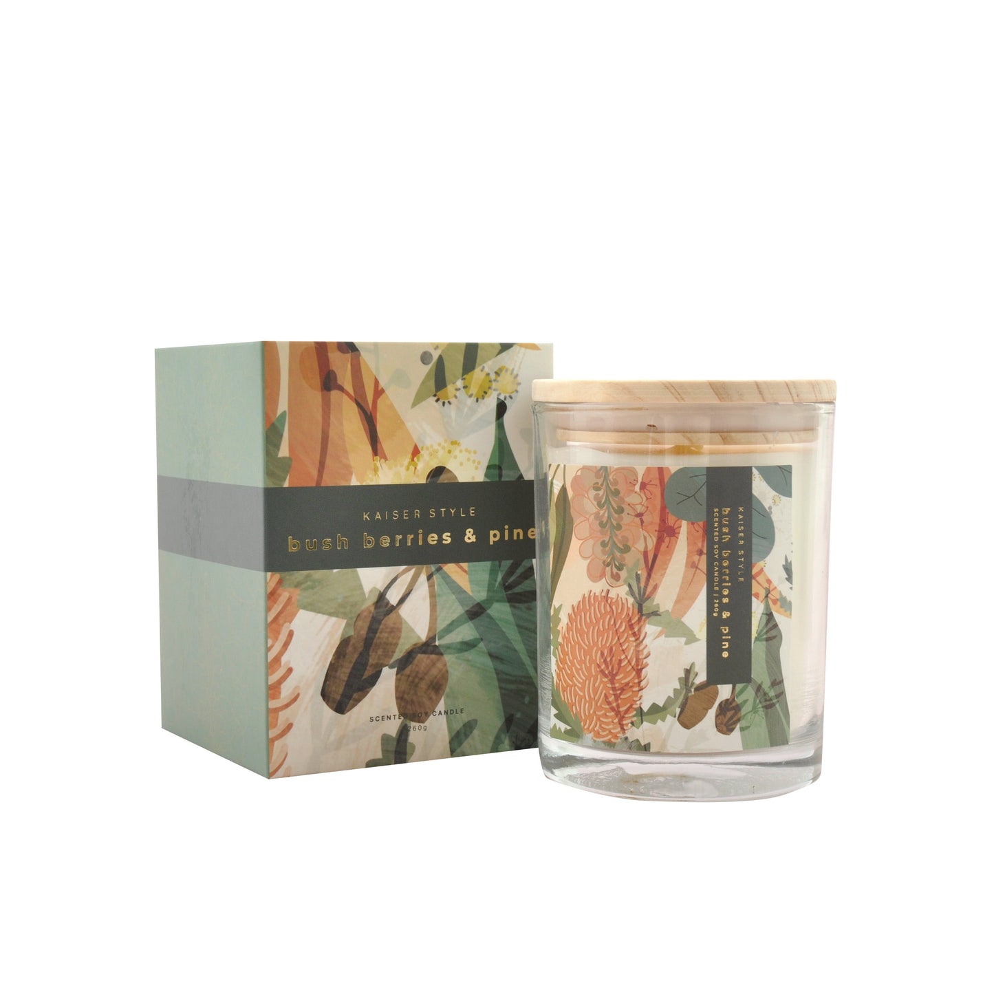 Candle Wonderlust 40hr - BUSH BERRIES & PINE