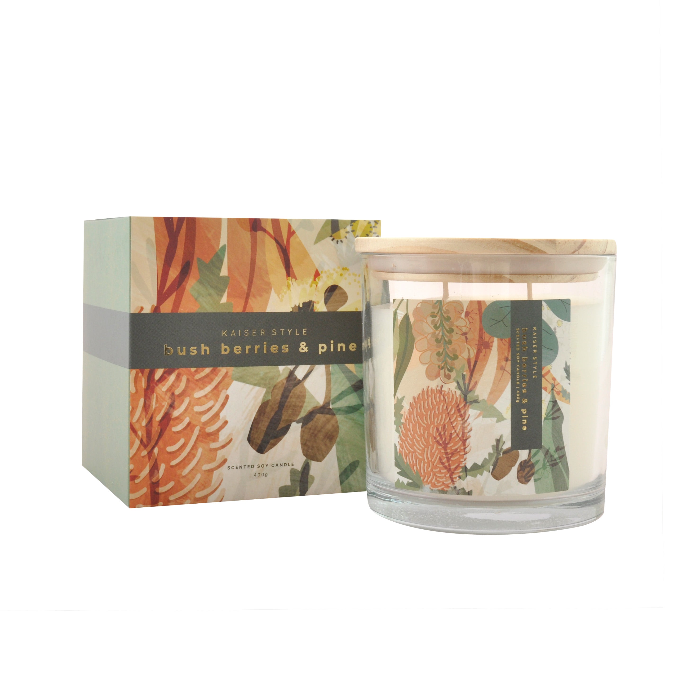 Candle Wonderlust 60hr - BUSH BERRIES & PINE