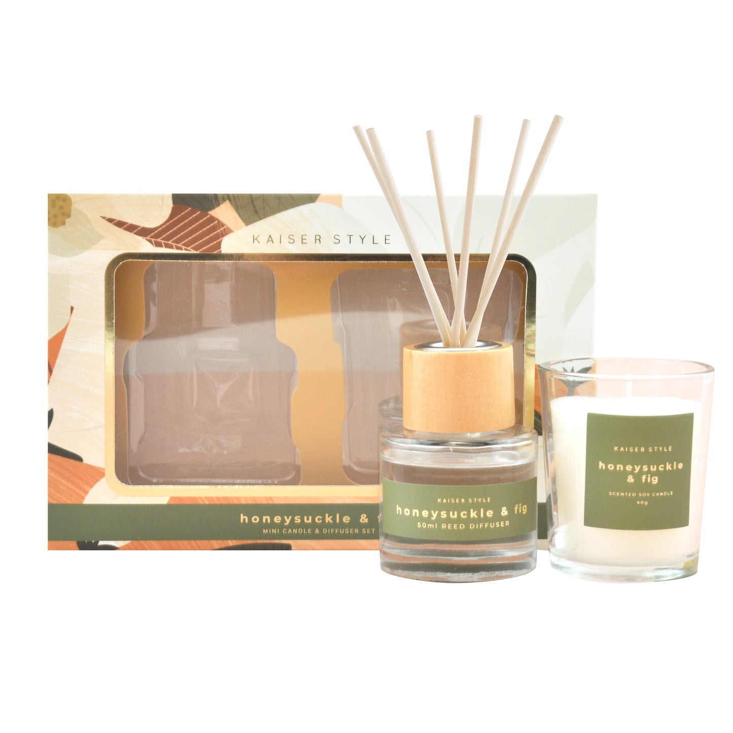 Wonderlust Candle & Diffuser Set - HONEYSUCKLE & FIG