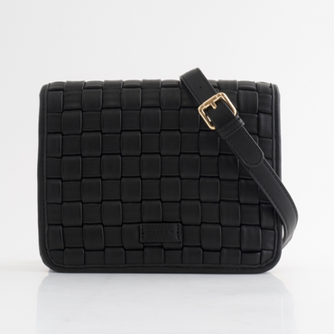 Woven Classic Side Bag - Black