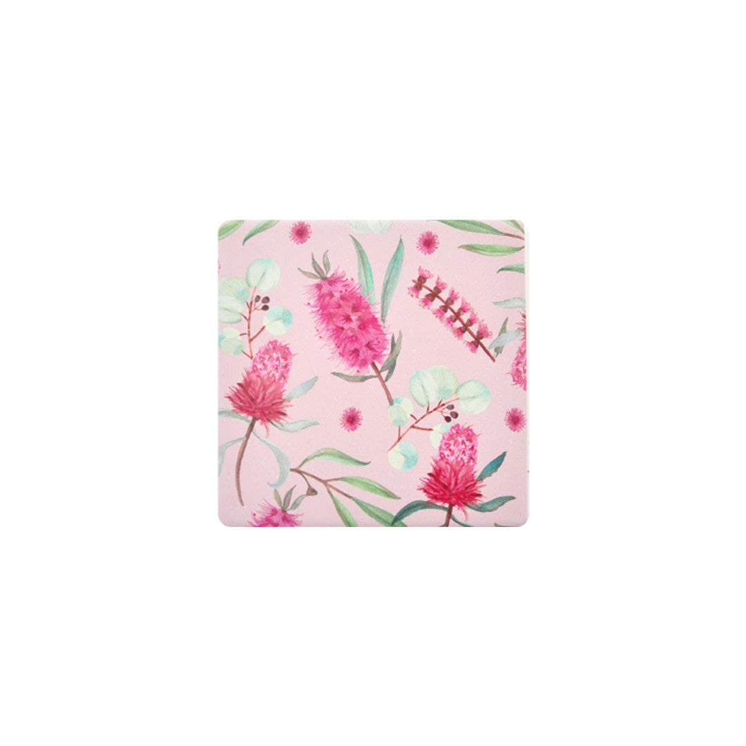 Ceramic Coaster -Aust Blush Banksia