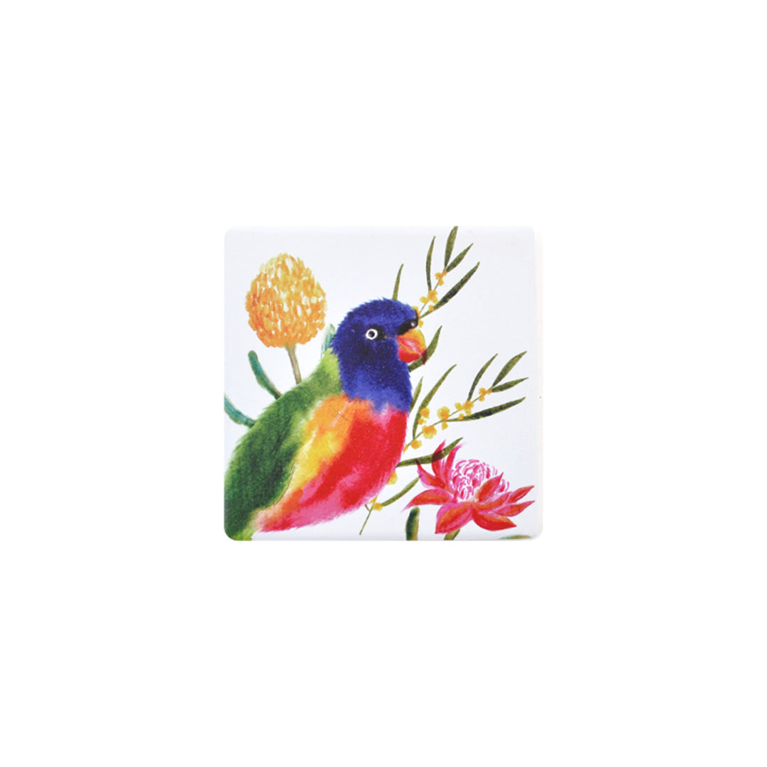 Ceramic Coaster - Home Lorikeet