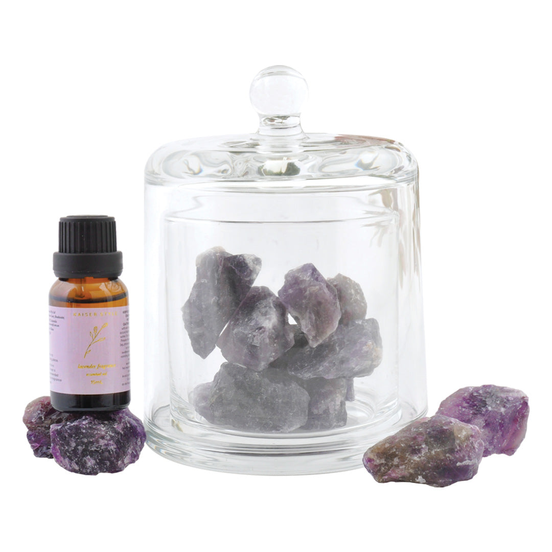 Fragrance Stone & Oil Set - AMETHYST