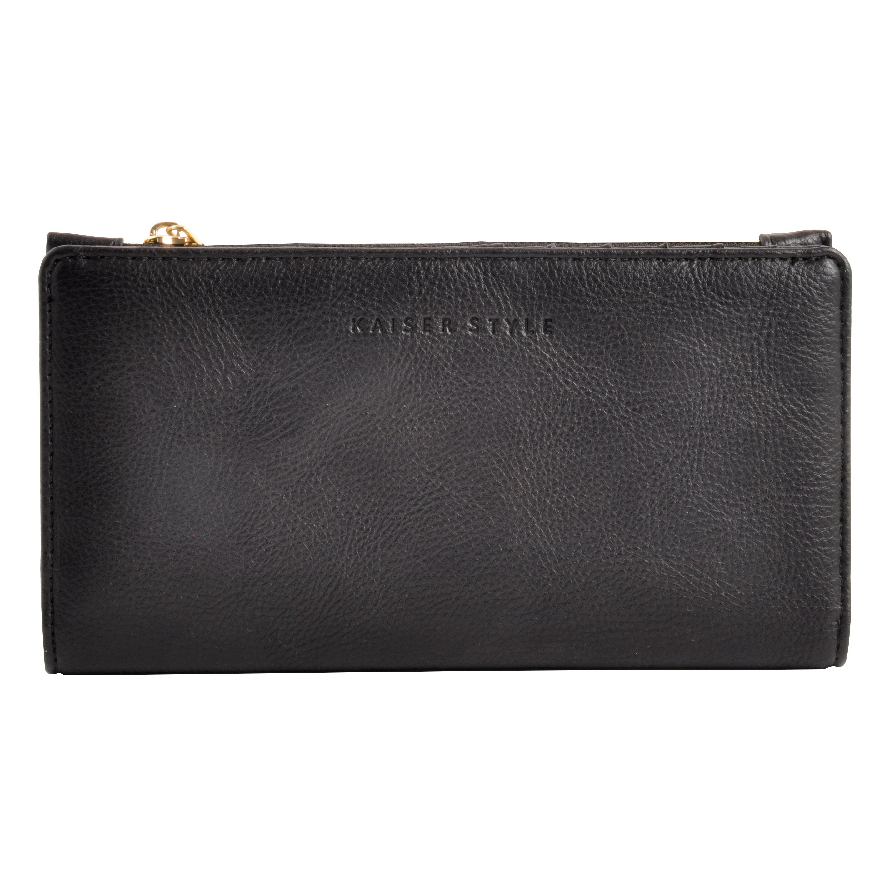 Faux Leather Purse - Black