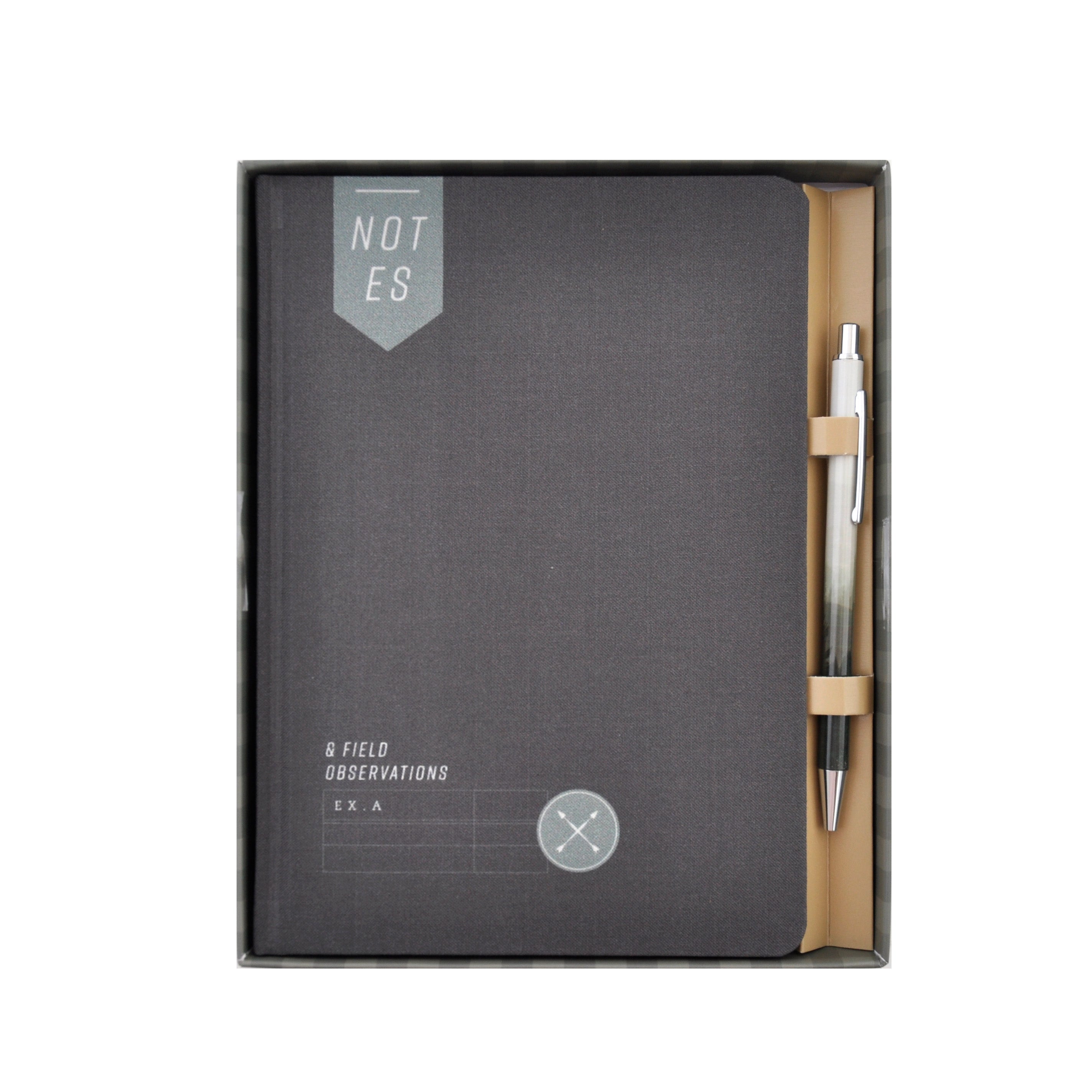 Hardcover Notebook with Pen - Field