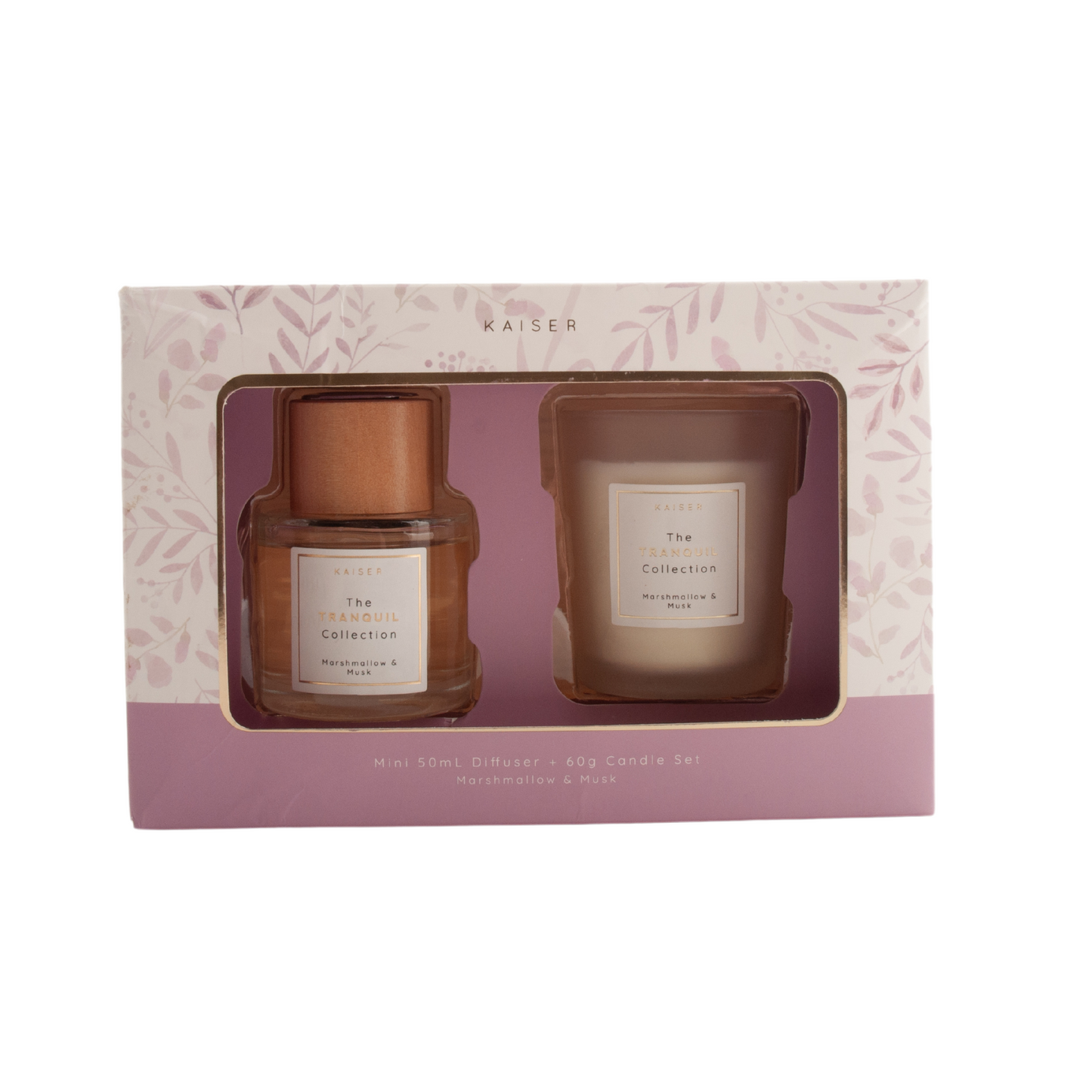 Tranquil Candle & Diffuser Set - Marshmallow & Musk