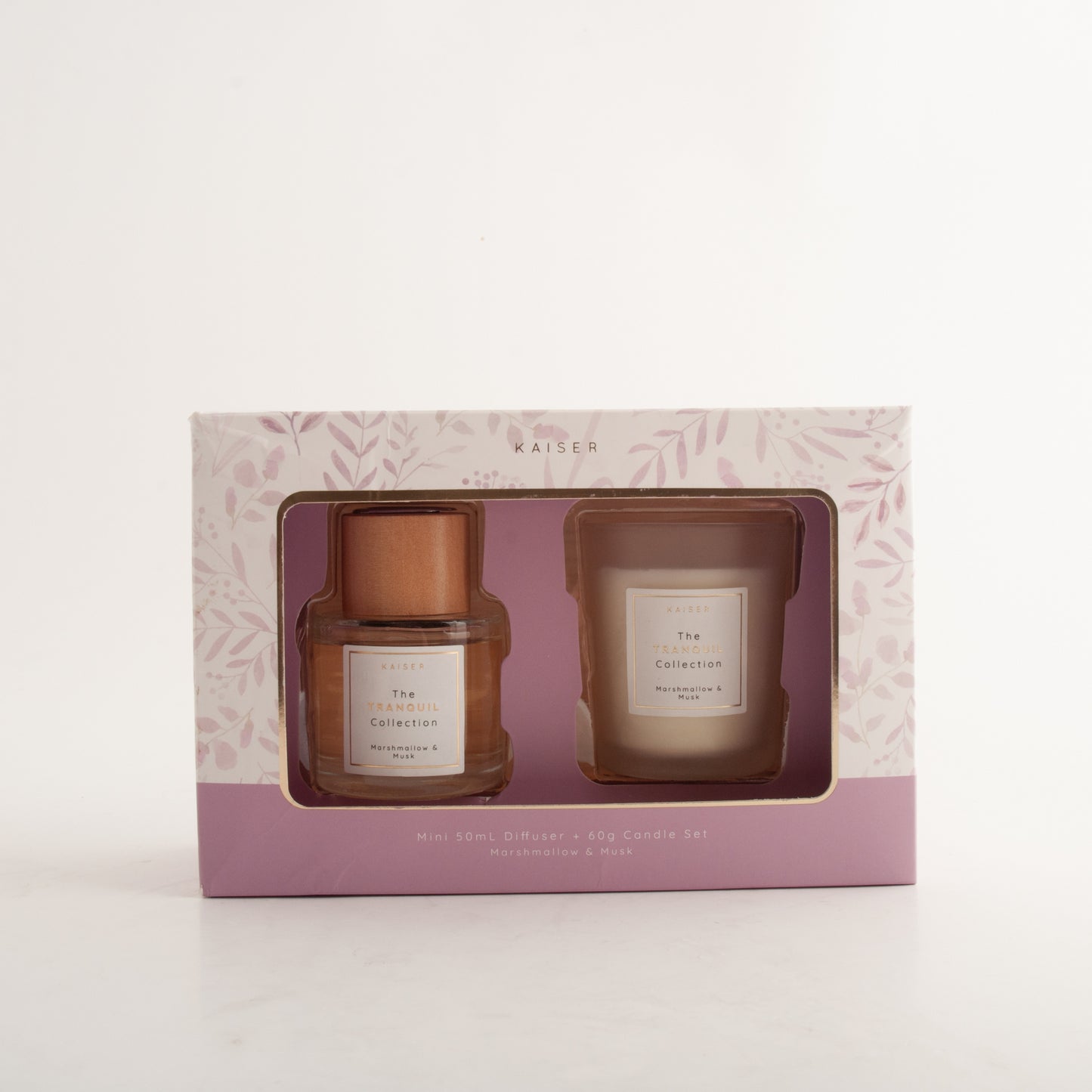 Tranquil Candle & Diffuser Set - Marshmallow & Musk