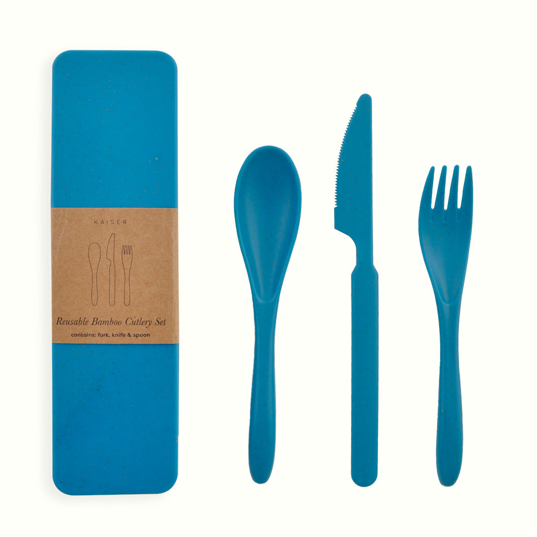 Bamboo Cutlery - Teal