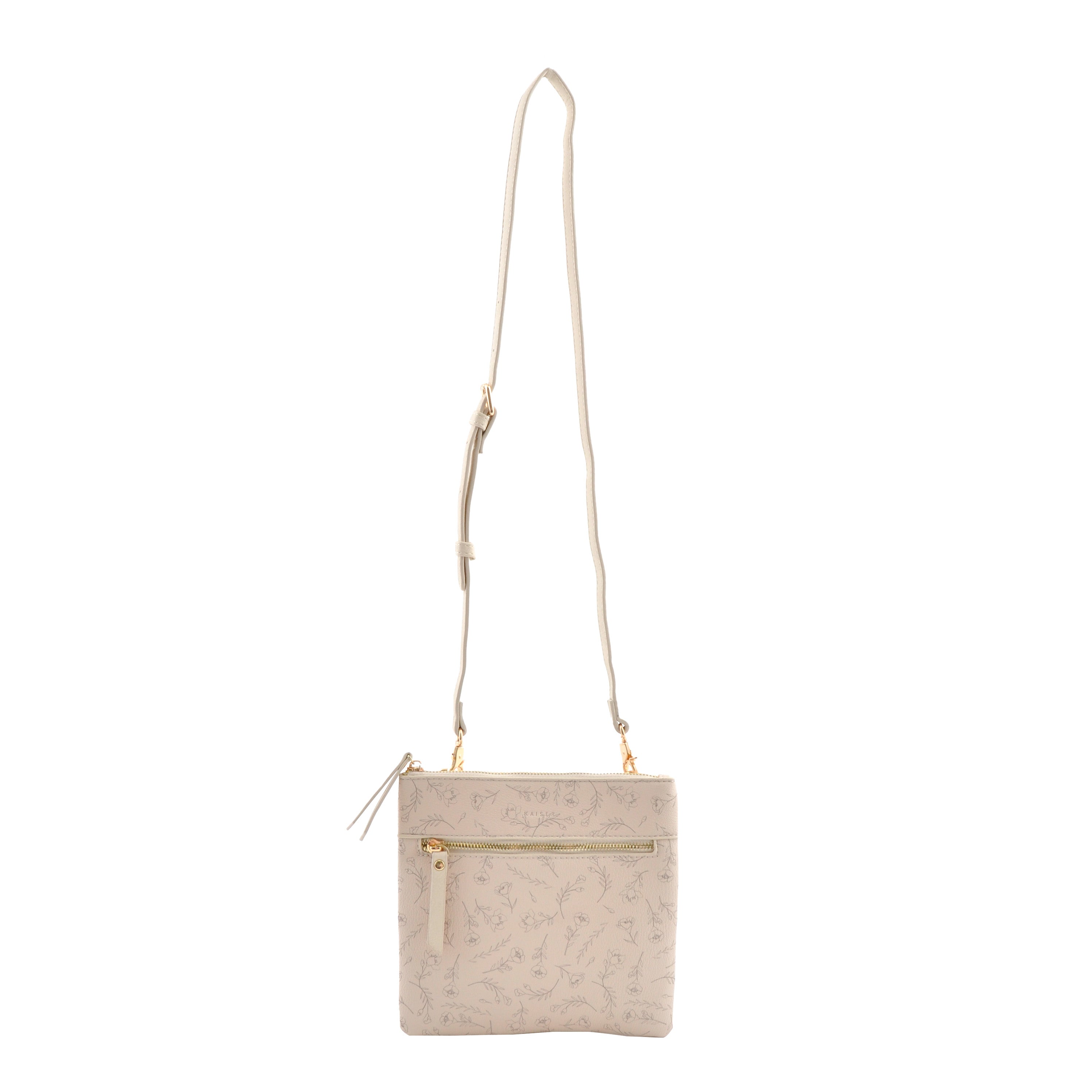 Square Shoulder Bag - Beige Posy – Kaisercraft