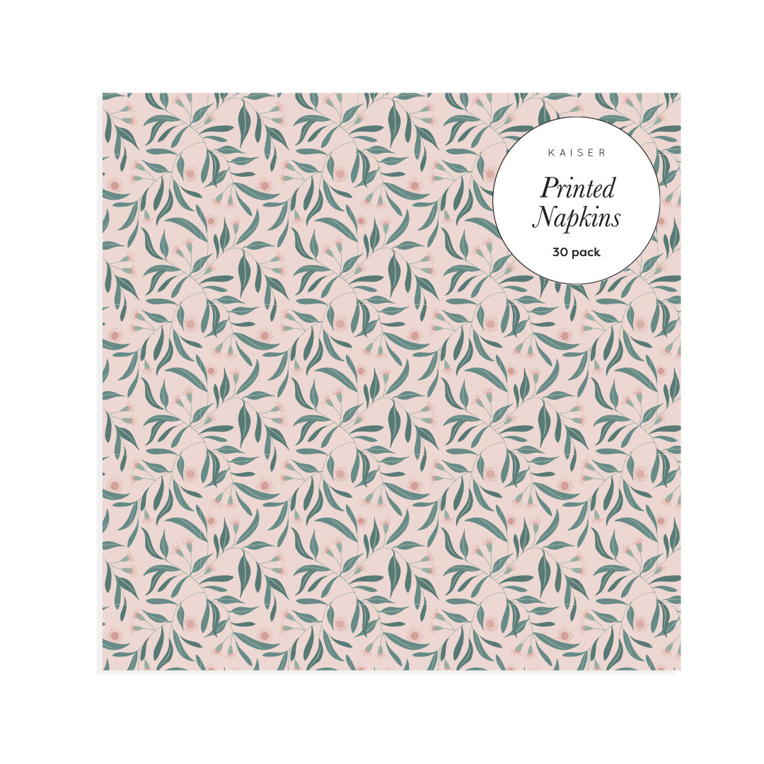 Printed Napkin 30Pk - Native Flora