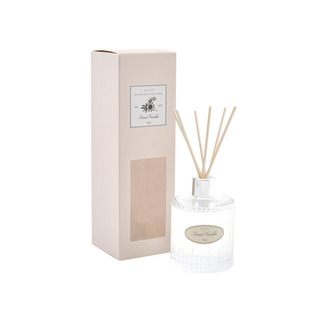 Reeded Range Diffuser 75Ml - Sweet Vanilla