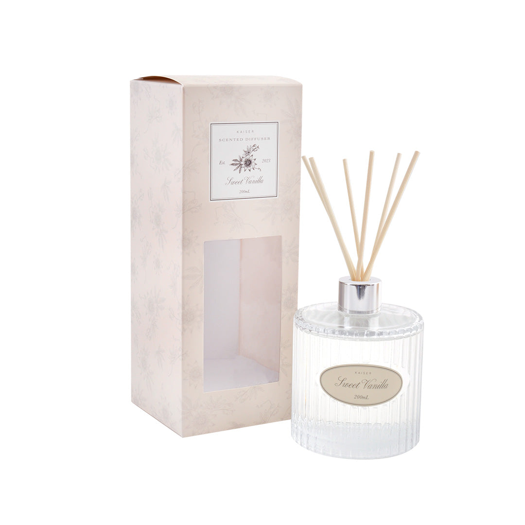 Reeded Range Diffuser 200Ml - Sweet Vanilla