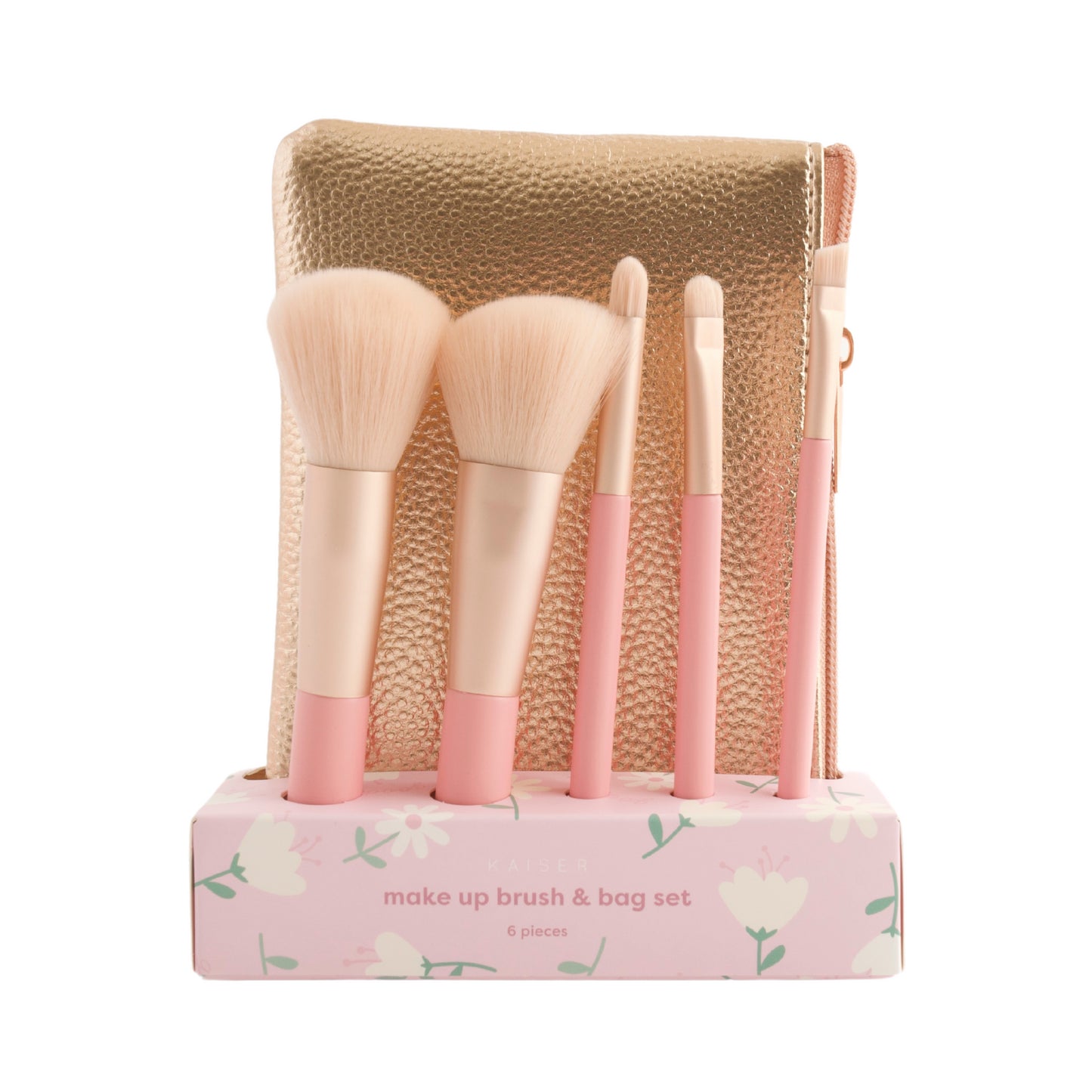 Brush Set With Bag - Metallic