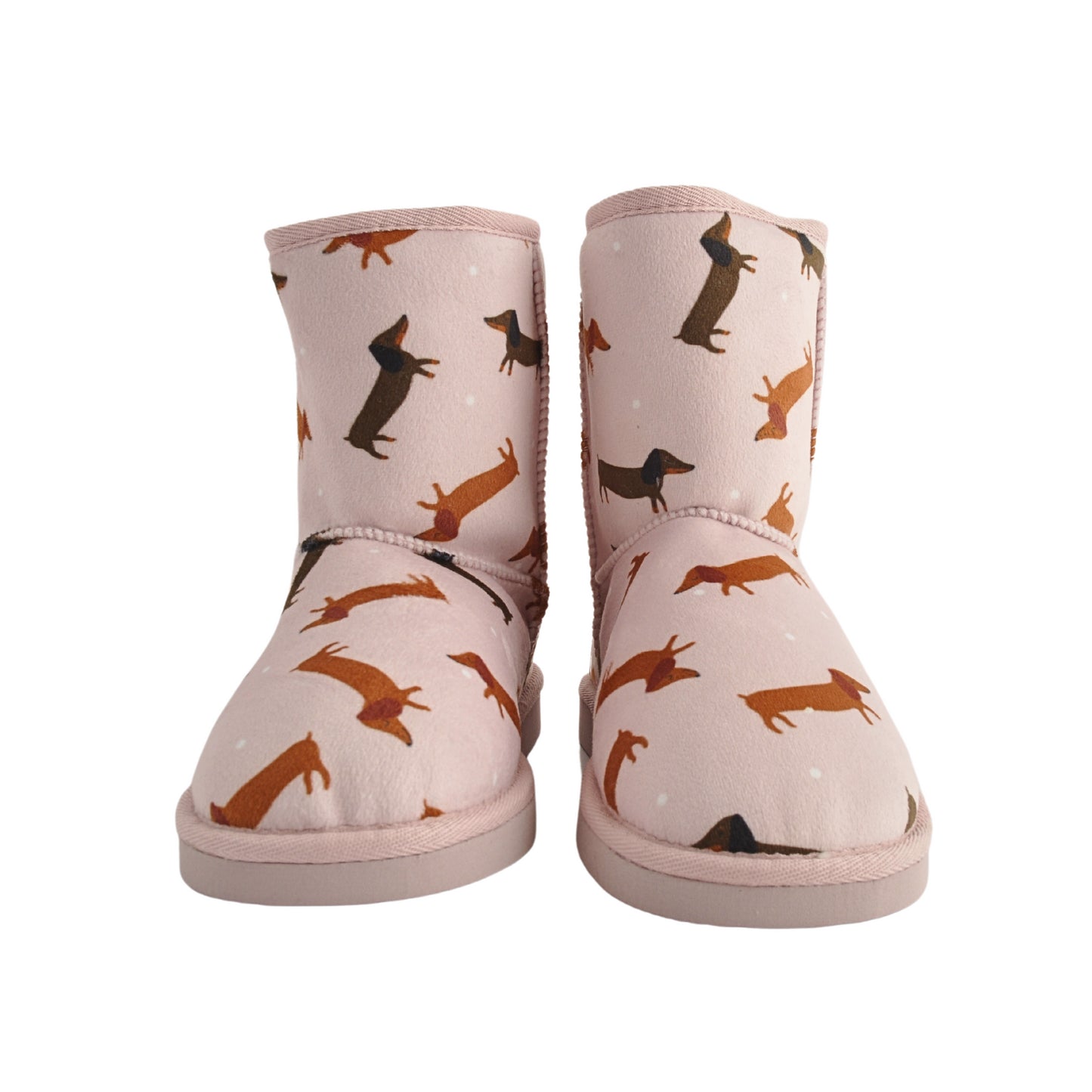 Printed Slipper Boots - Dachshund Size S