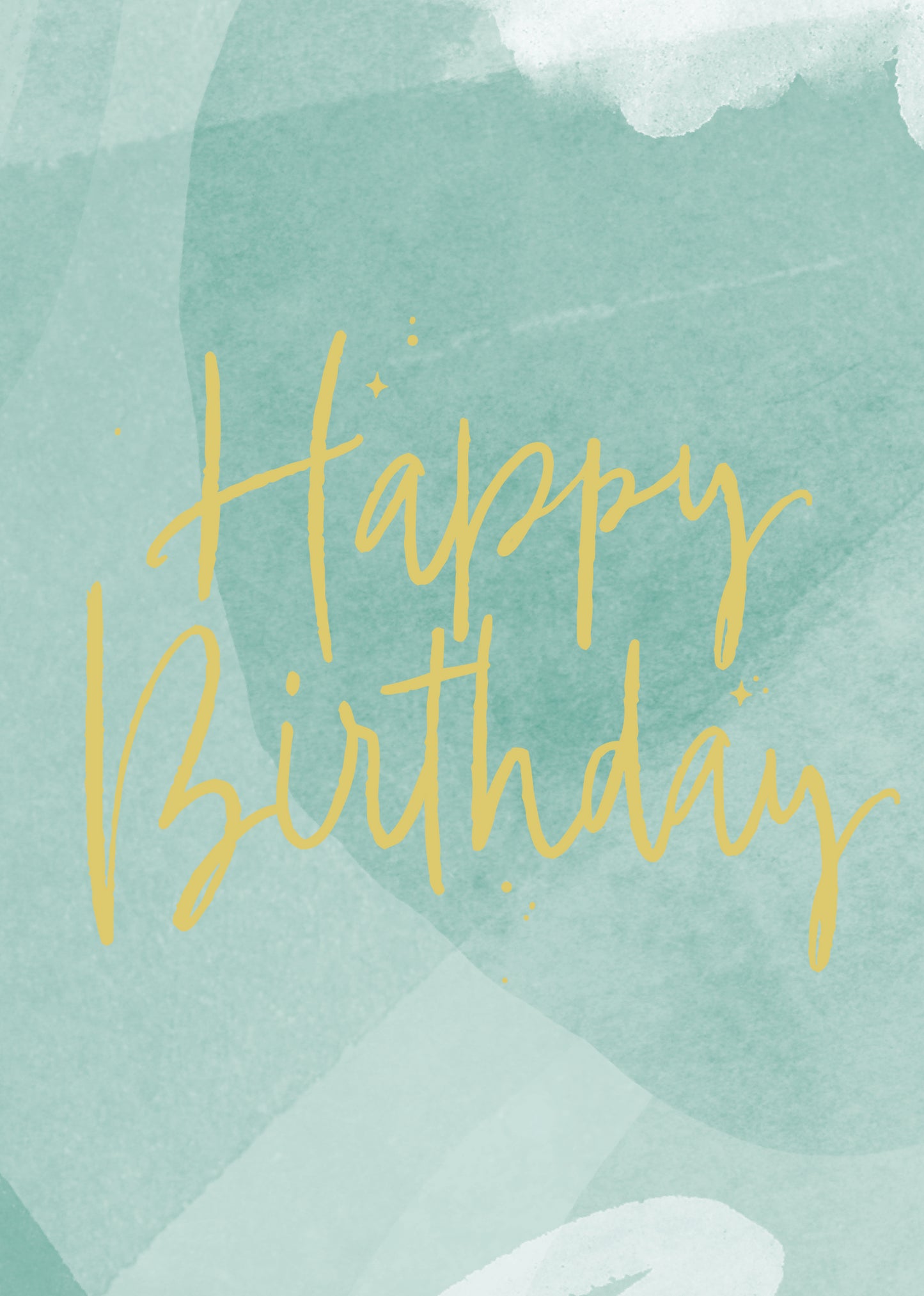 Greeting Card Sorbet - Green Birthday