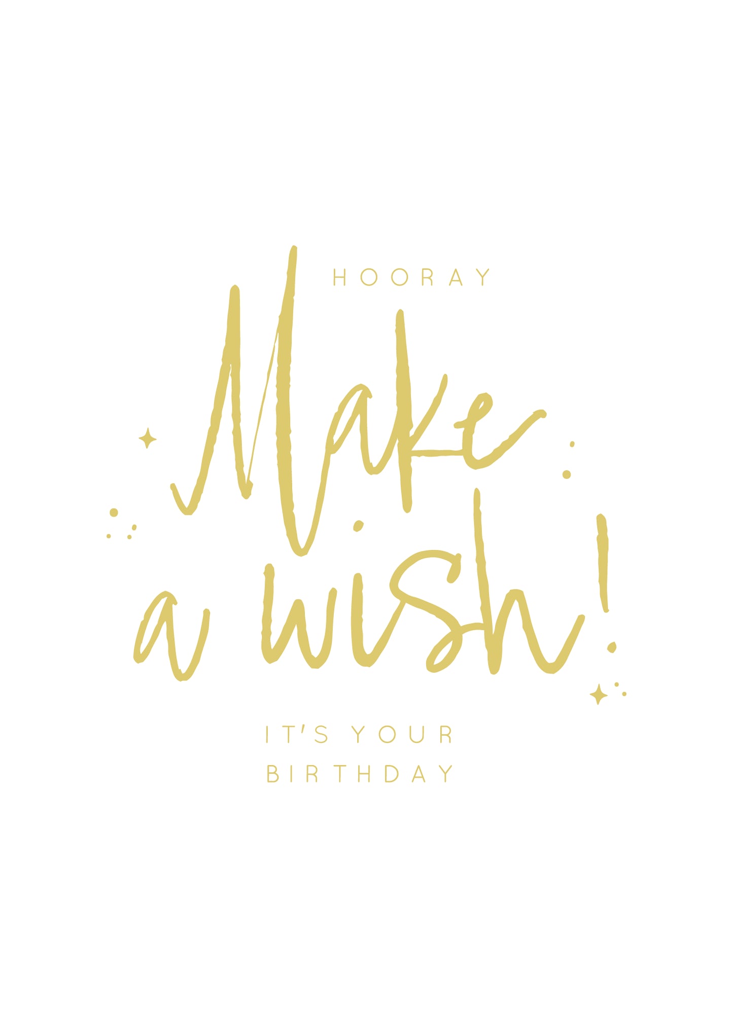 Greeting Card Sorbet - Make A Wish