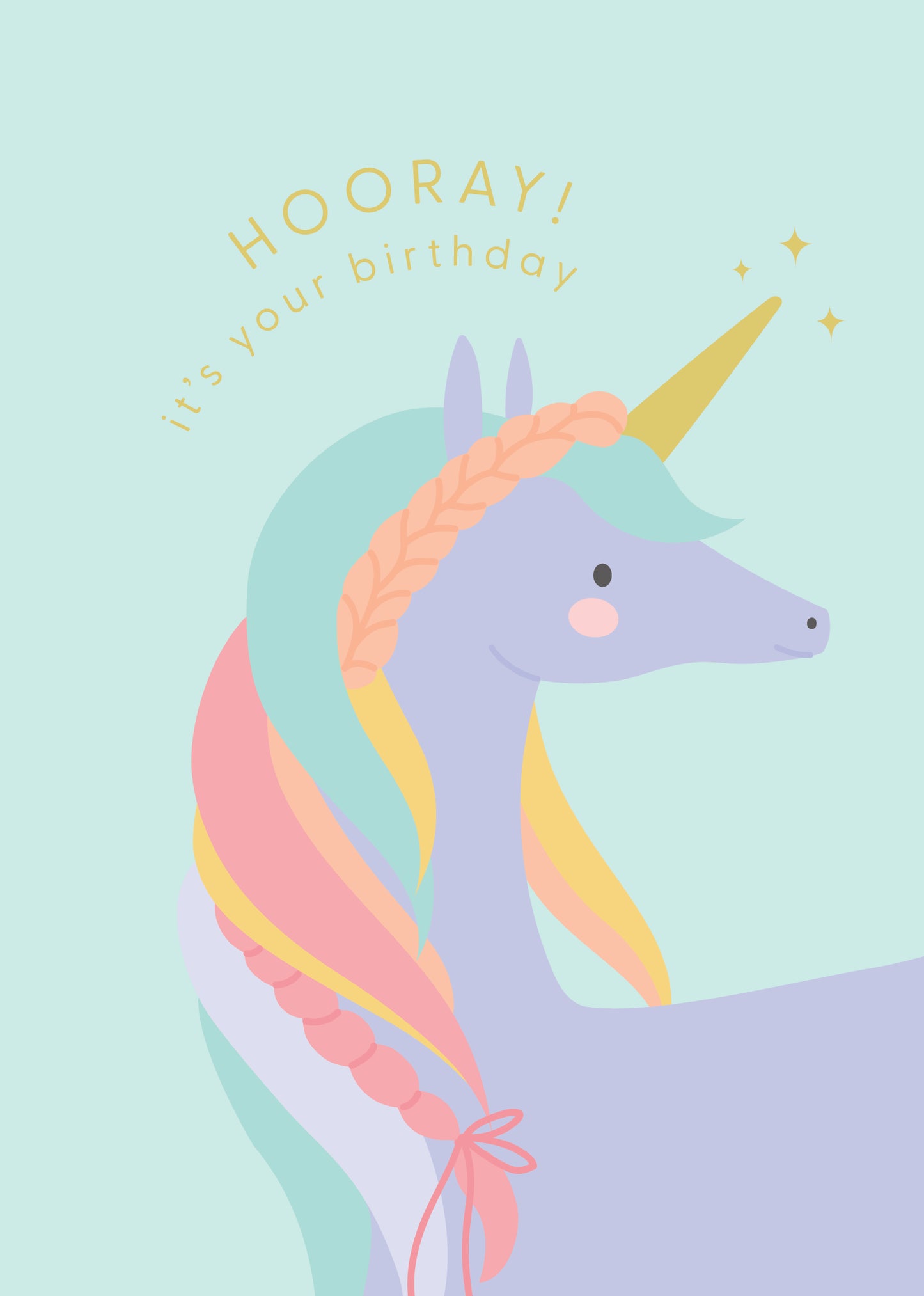 Greeting Card Kids - Pretty Unicorn