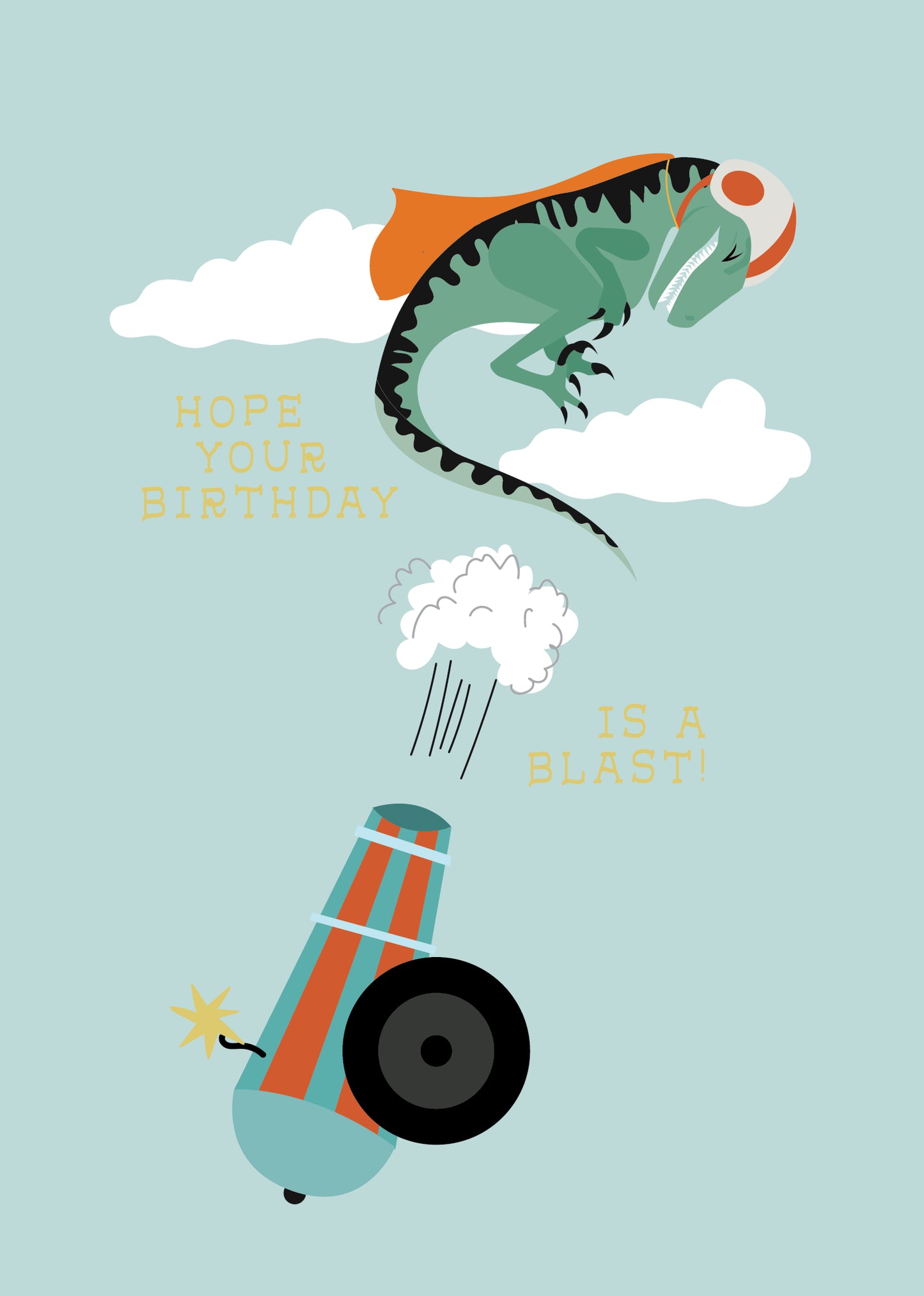 Greeting Card Kids - Dino Blast