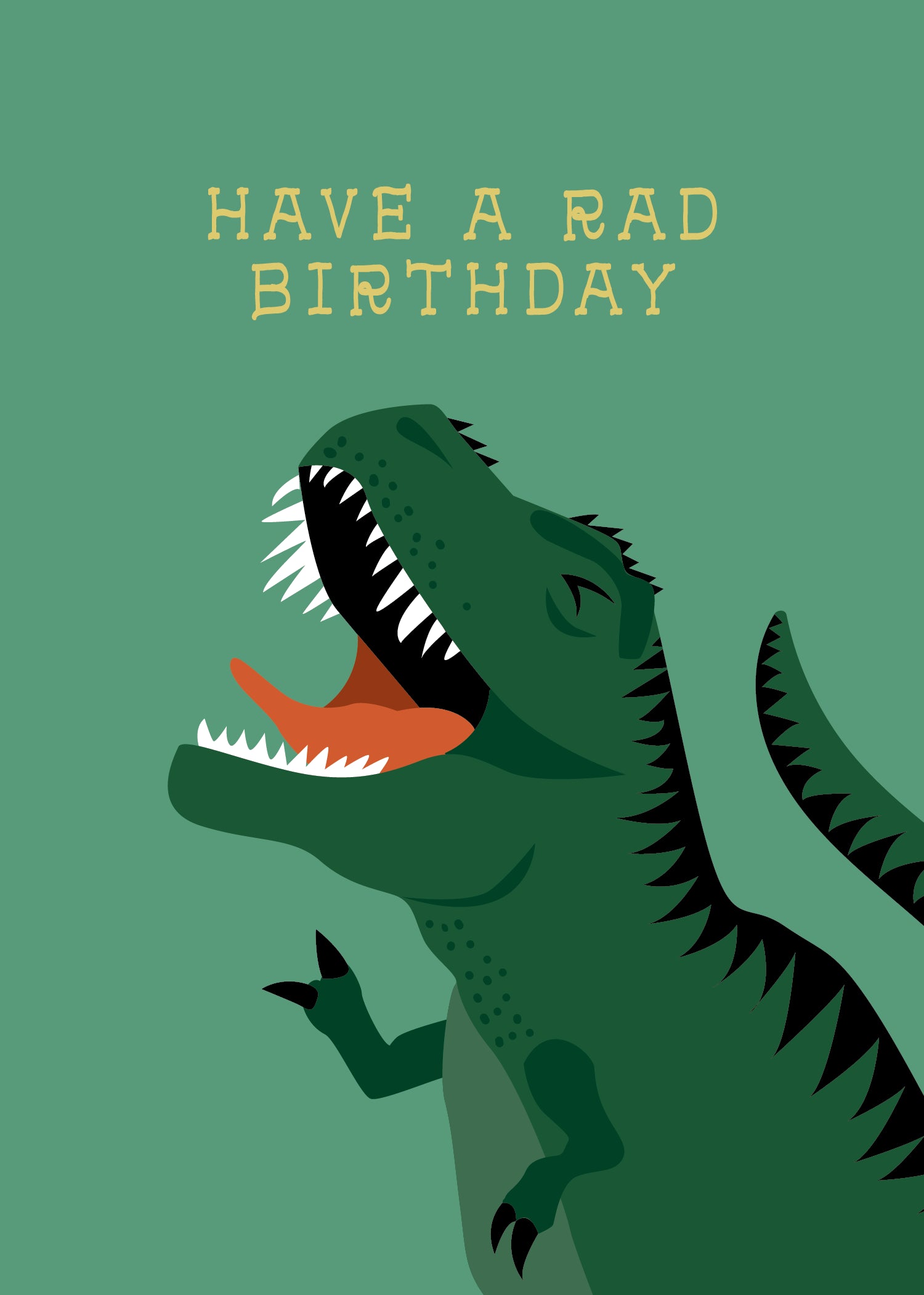 Greeting Card Kids - Rad T-Rex