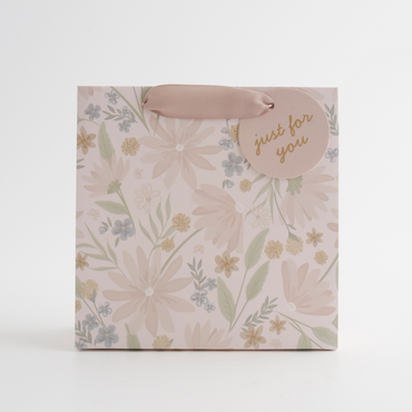 Square Gift Bag - BLUSHING FLORAL