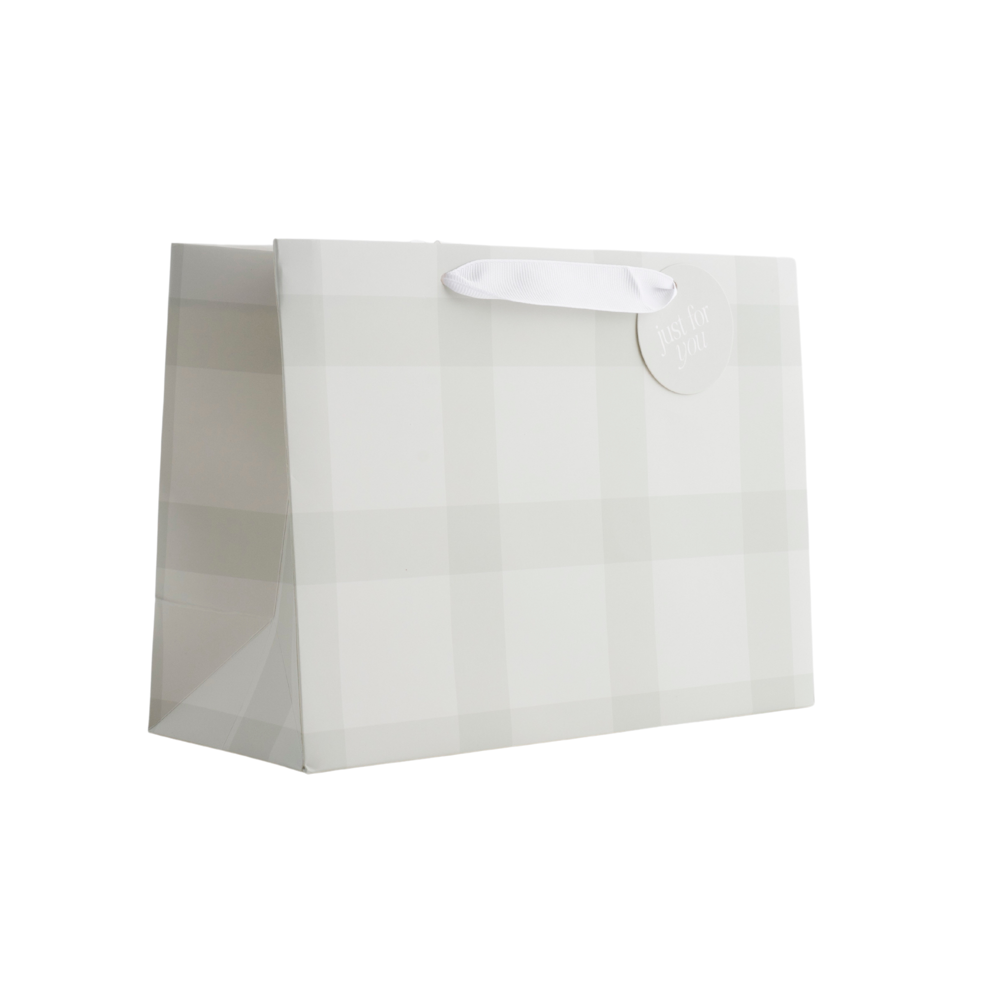 Medium Gift Bag - SAGE GINGHAM