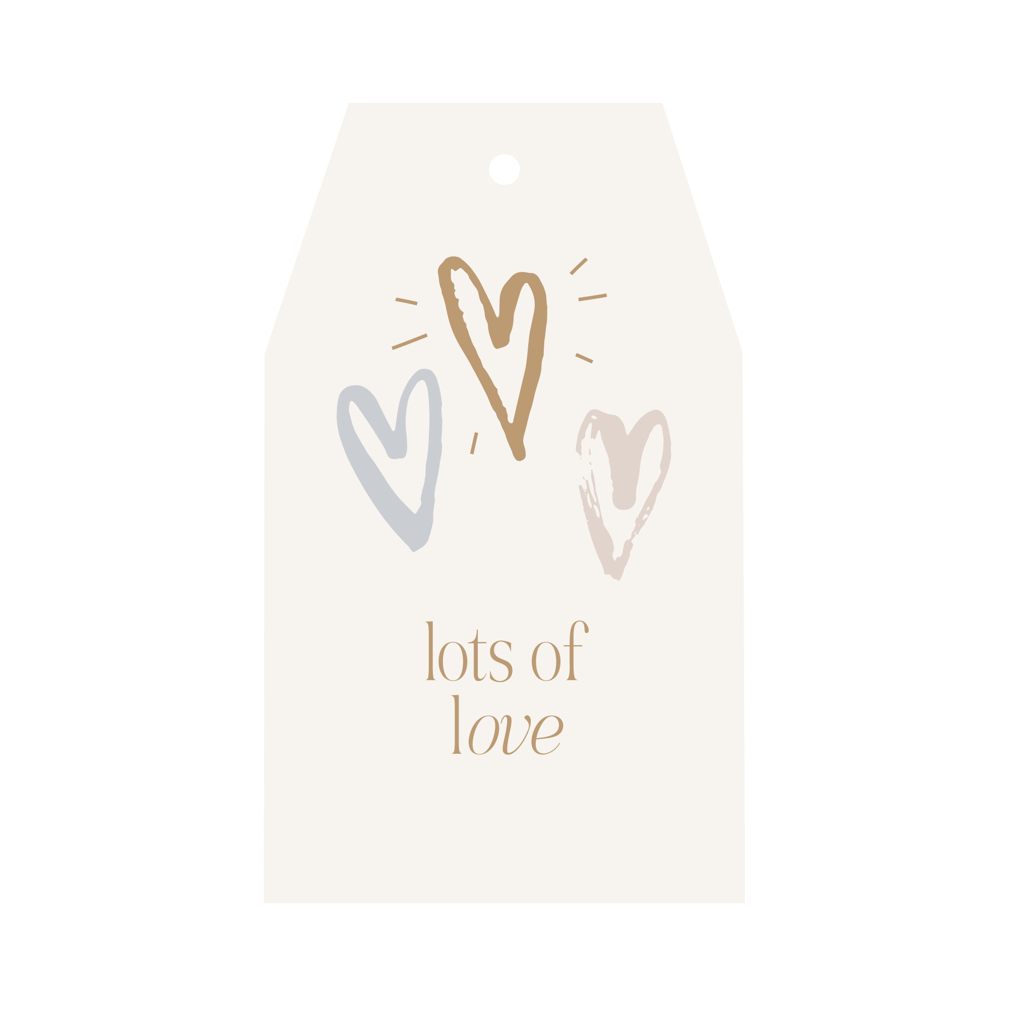 10Pk Gift Tags - Love Hearts