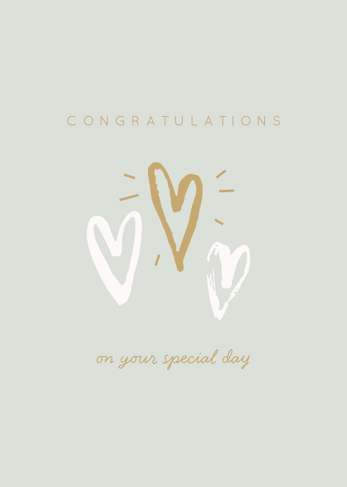 Greeting Card Blushing Floral- Congratulations