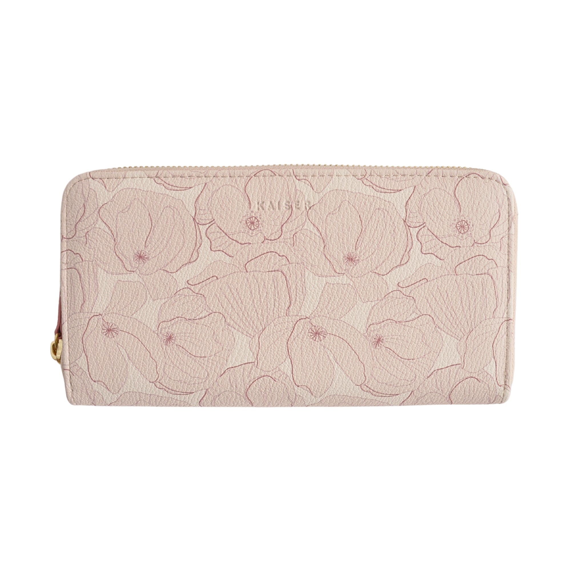 PU Rect Wallet - Rose Posy