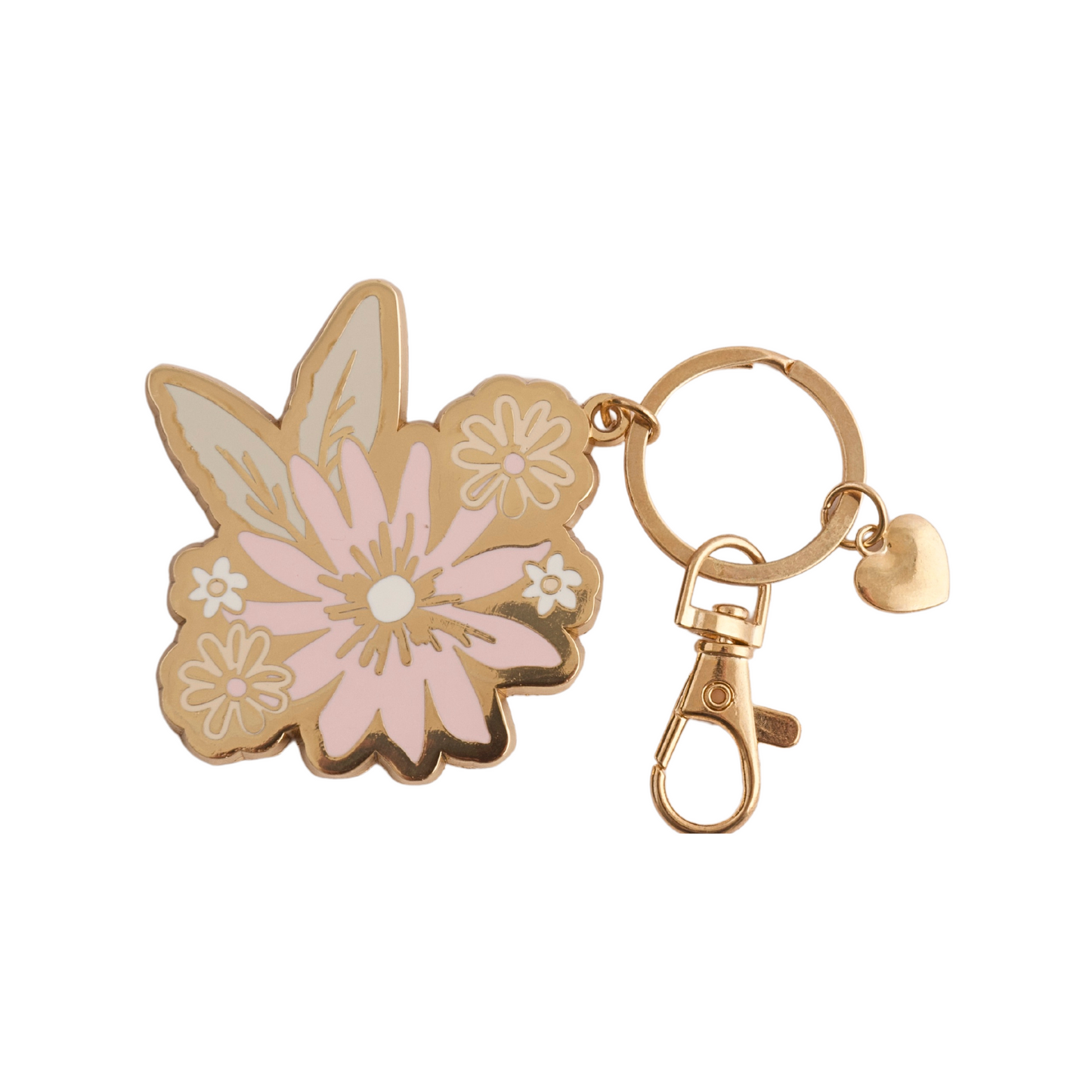 Metal Key Ring - Bouquet