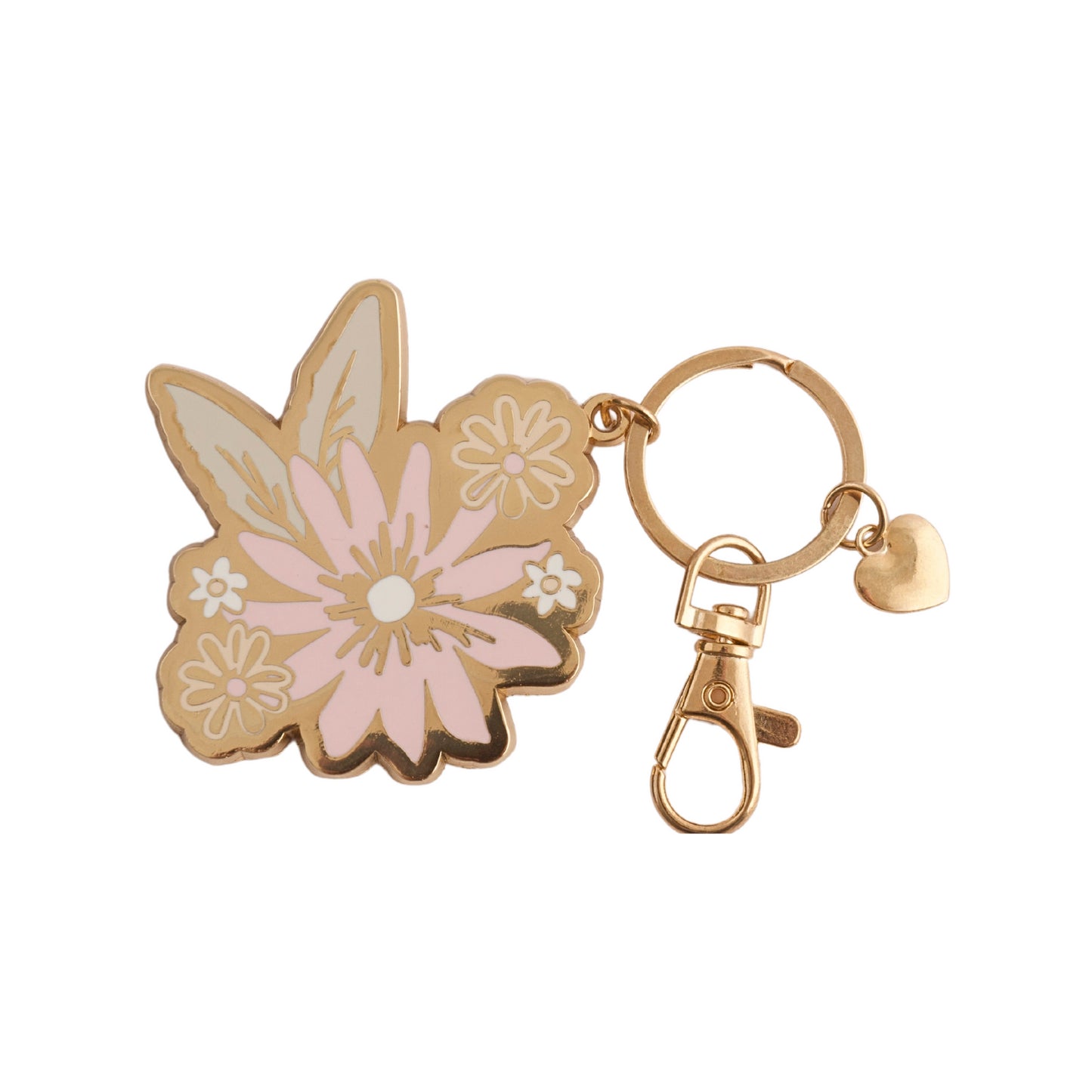 Metal Key Ring - Bouquet