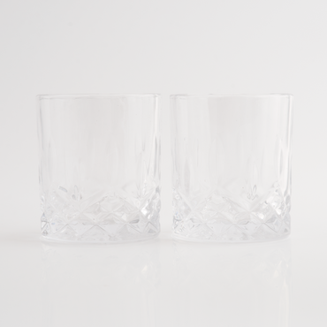 Whiskey Glasses 2Pk - Diamond