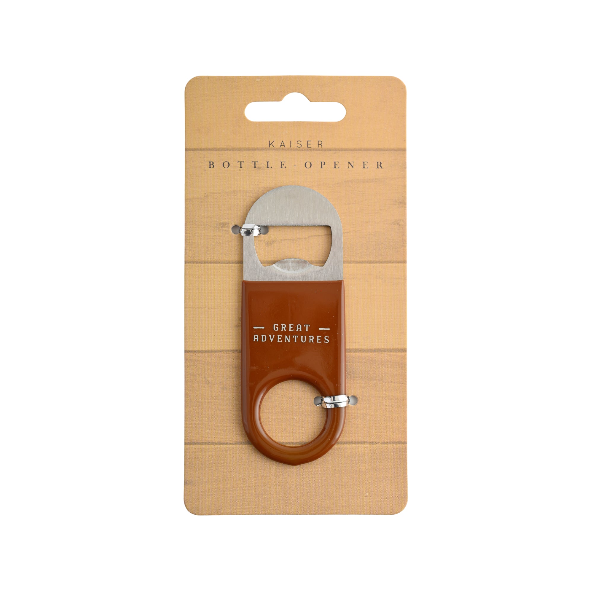 Bottle Opener Keyring - Brown