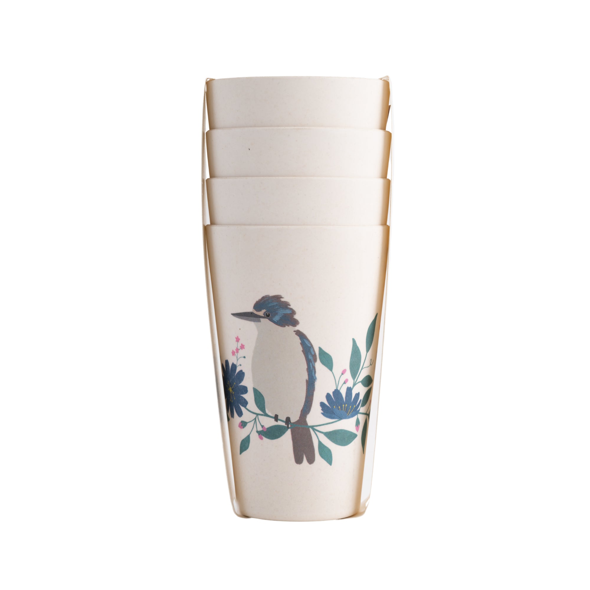 4Pk Bamboo Tumbler - Kingfisher