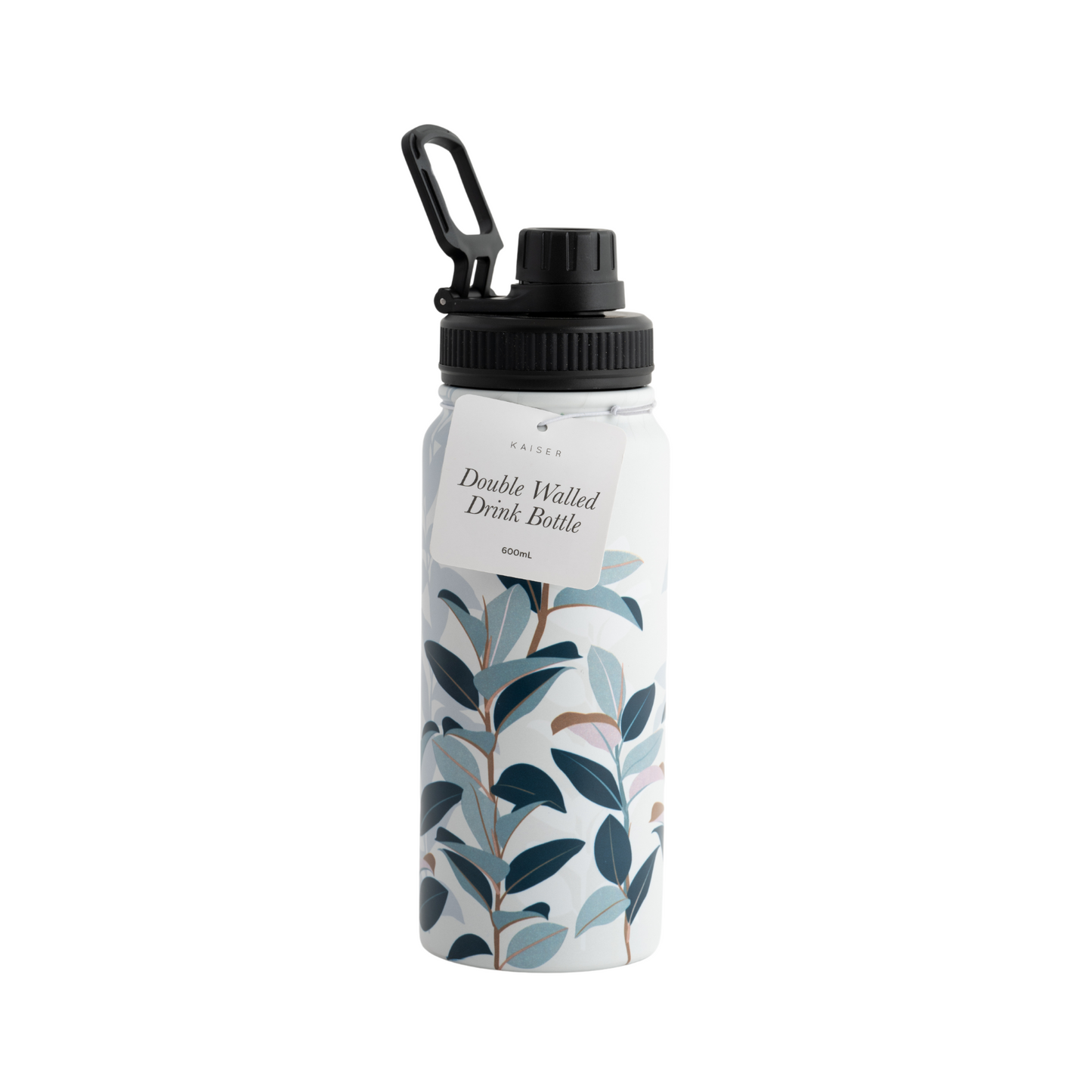 Insulated Drink Bottle 600Ml - Tropic Leaves